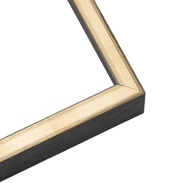 21x12 Shadow Box Frame Gold 1.375 inches Deep Real Wood Contemporary